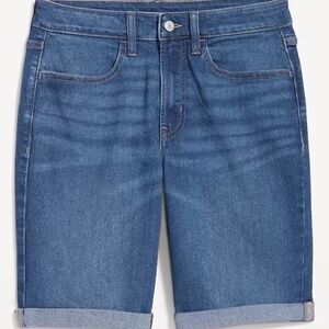 Old Navy High-Waisted Wow Bermuda Jean Shorts Size 18